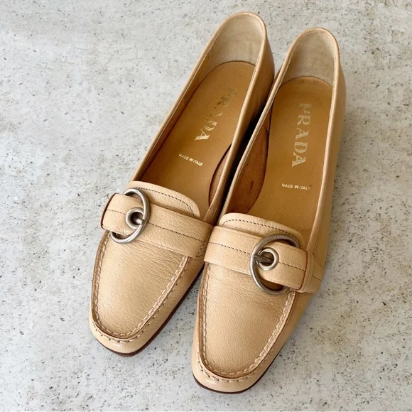 PRADA Women’s Leather Loafers size 37 EU - Picture 7 of 10